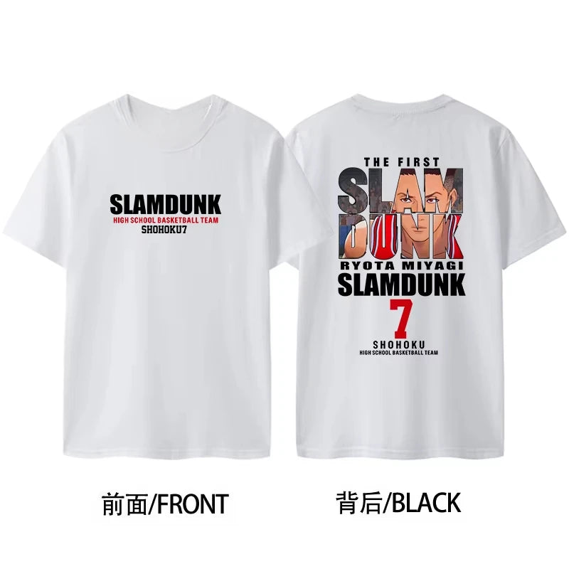 Slam Dunk 2025 Anime Japanese Harajuku Graphic T-Shirt Printed T-Shirt Men's and Women's T Shirt