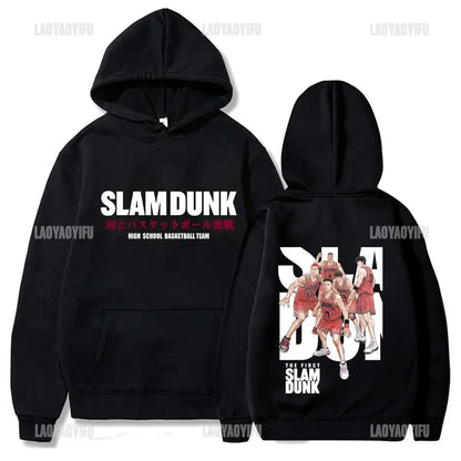 Slam Dunk Anime Hoodie Men Sakuragi Hanamichi Kaede Rukawa Hooded Sweatshirs Classic Japanese Manga Autumn and Winter Pullover