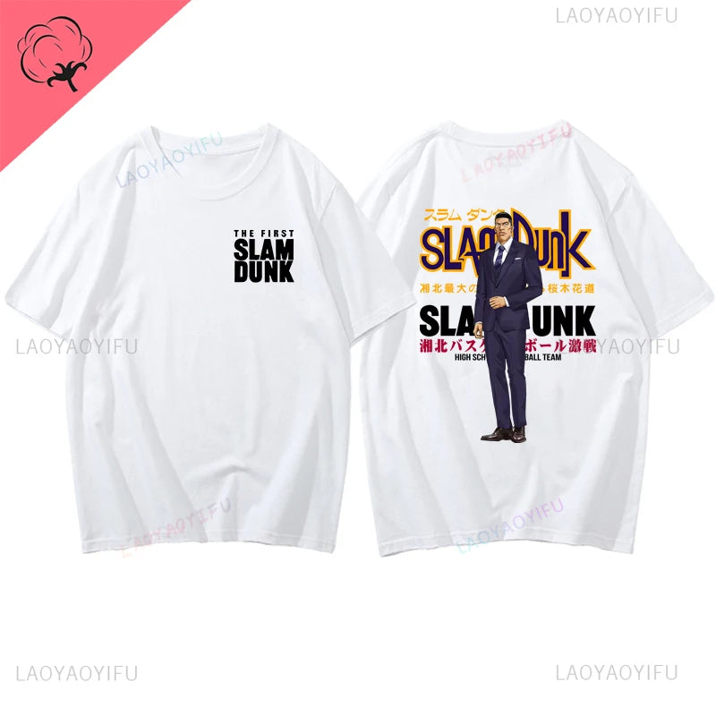 Slam Dunk Basketball Summer Sports Illustrated Short Sleeve T-shirt SlamDunk Sakuragi Hanamichi Printed Man Loose Tide Clothes