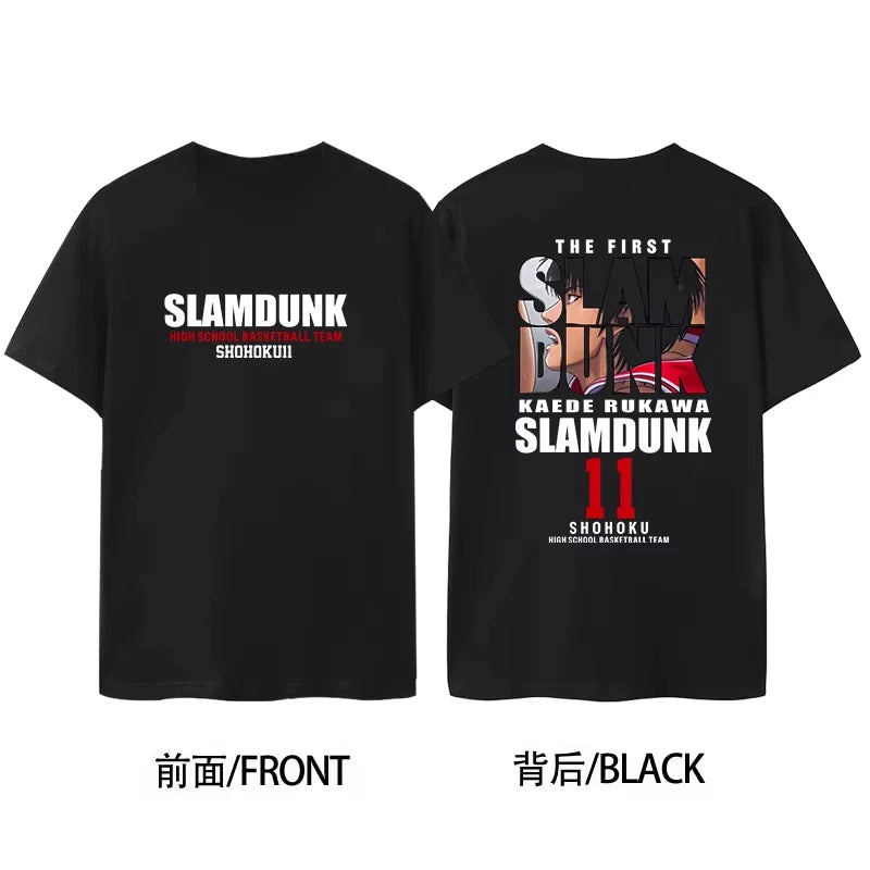 Slam Dunk 2025 Anime Japanese Harajuku Graphic T-Shirt Printed T-Shirt Men's and Women's T Shirt