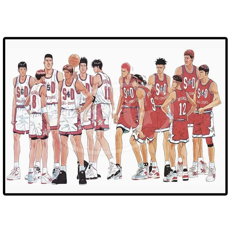 Japan Anime Figure The First Slam Dunk Poster Aesthetic Sports Basketball Canvas Painting Decoration Wall Art Kawaii Room Decor