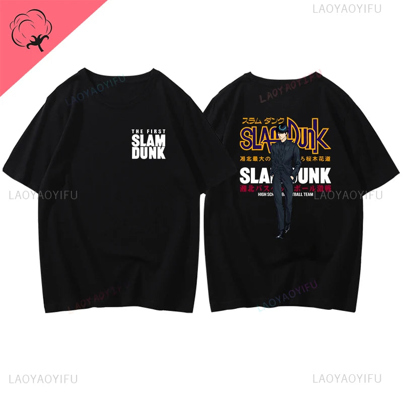 Slam Dunk Basketball Summer Sports Illustrated Short Sleeve T-shirt SlamDunk Sakuragi Hanamichi Printed Man Loose Tide Clothes