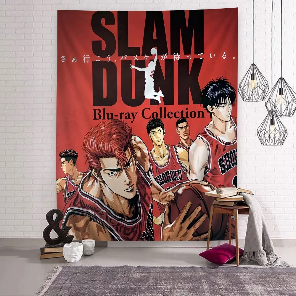 Anime SLAM DUNK Sakuragi Tapestry Art Printing Art Science Fiction Room Home Decor Wall Art Decor