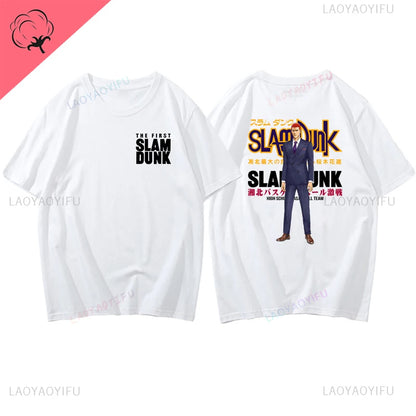 Slam Dunk Basketball Summer Sports Illustrated Short Sleeve T-shirt SlamDunk Sakuragi Hanamichi Printed Man Loose Tide Clothes