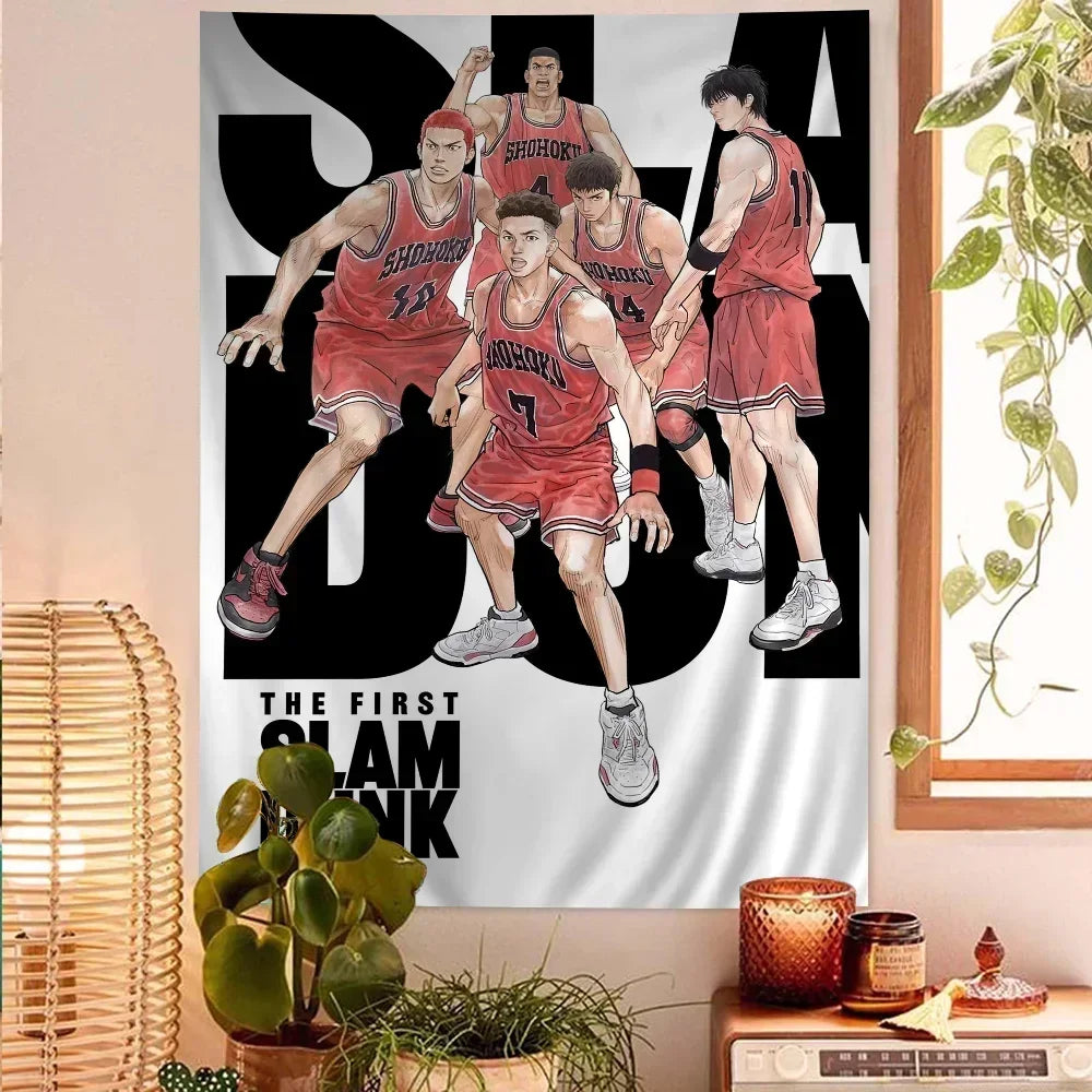 Anime SLAM DUNK Sakuragi DIY Wall Tapestry for Living Room Home Dorm Decor Wall Art Decor