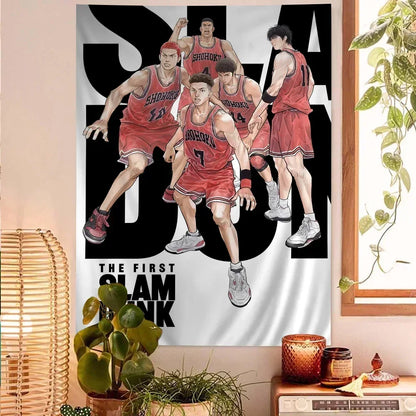 Anime SLAM DUNK Sakuragi DIY Wall Tapestry for Living Room Home Dorm Decor Wall Art Decor