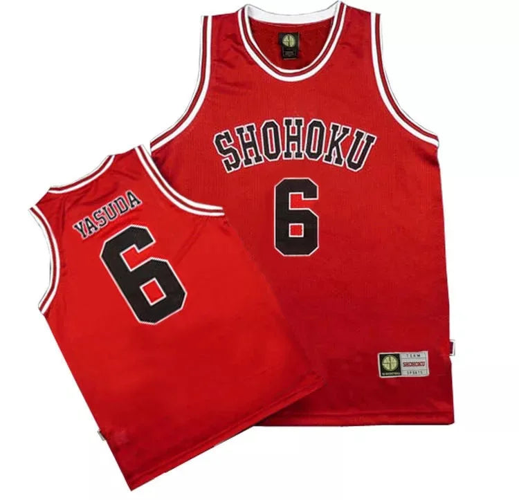 Anime Shohoku School Basketball Team Jersey 1-15 Cosplay Costume Sakuragi Hanamichi Rukawa Jersey Sports Wear Uniform