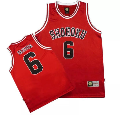 Anime Shohoku School Basketball Team Jersey 1-15 Cosplay Costume Sakuragi Hanamichi Rukawa Jersey Sports Wear Uniform
