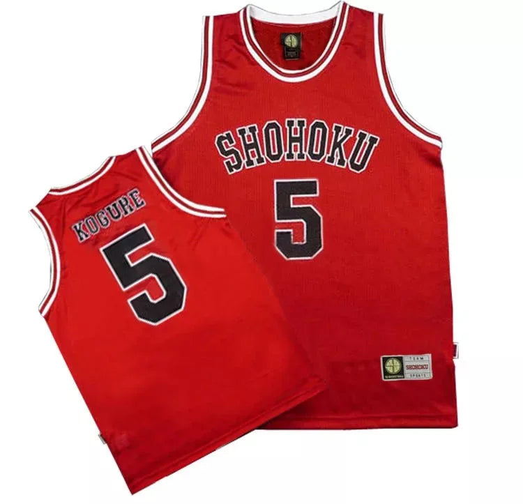 Anime Shohoku School Basketball Team Jersey 1-15 Cosplay Costume Sakuragi Hanamichi Rukawa Jersey Sports Wear Uniform