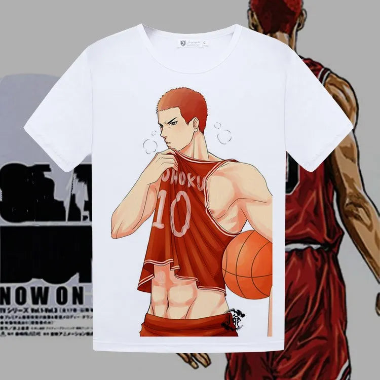 Anime Shohoku School Basketball Team Jersey 1-15 Cosplay Costume Sakuragi Hanamichi Rukawa Jersey Sports Wear Uniform