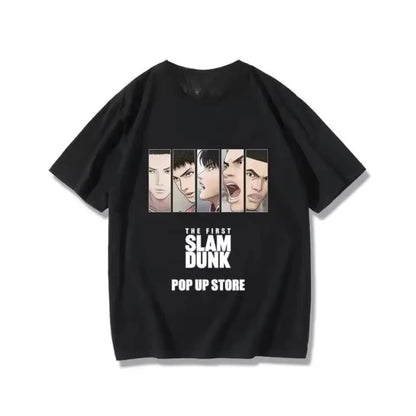 Japanese Anime The First Slam Dunk Man Women T-Shirt Slam Dunk Shohoku Basketball Team T-shirt Sakuragi Hanamichi Print Men Tees