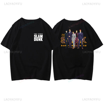 Slam Dunk Basketball Summer Sports Illustrated Short Sleeve T-shirt SlamDunk Sakuragi Hanamichi Printed Man Loose Tide Clothes