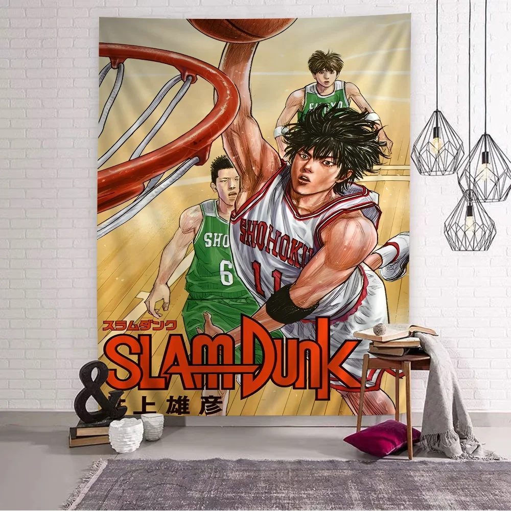 Anime SLAM DUNK Sakuragi Tapestry Art Printing Art Science Fiction Room Home Decor Wall Art Decor
