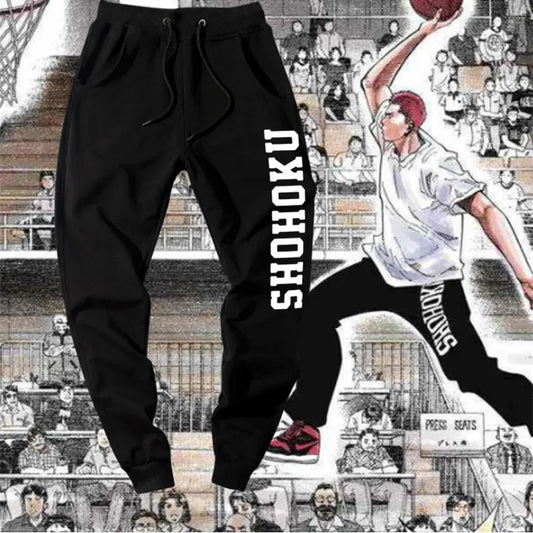 Anime Shohoku Pants Akagi KOGURE MIYAGI SAKURAGI RUKAWA MITSUI Basketball Sweatpants Breathable Cotton Trousers