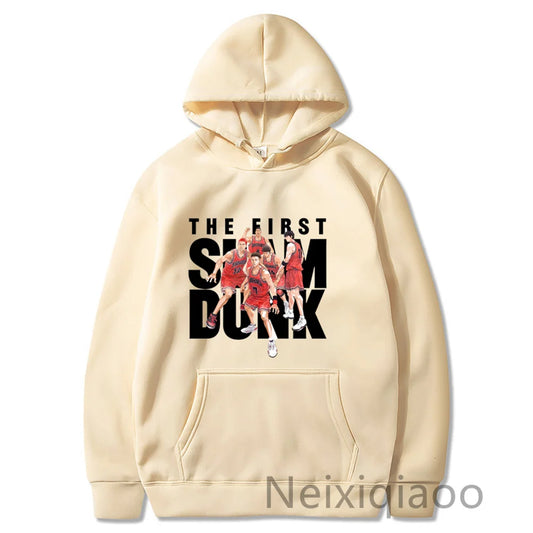 Plus Size Anime SLAM DUNK Hoodie Zipper Sweatshirts Men Women Sakuragi Hanamichi Korean Long Sleeve CoupleJackets Autumn Winter