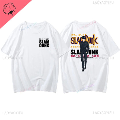 Slam Dunk Basketball Summer Sports Illustrated Short Sleeve T-shirt SlamDunk Sakuragi Hanamichi Printed Man Loose Tide Clothes
