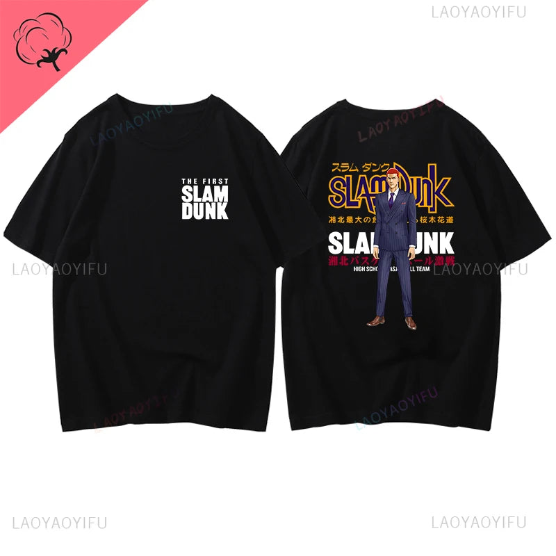 Slam Dunk Basketball Summer Sports Illustrated Short Sleeve T-shirt SlamDunk Sakuragi Hanamichi Printed Man Loose Tide Clothes