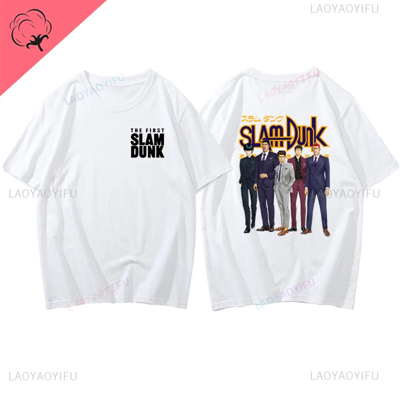 Slam Dunk Basketball Summer Sports Illustrated Short Sleeve T-shirt SlamDunk Sakuragi Hanamichi Printed Man Loose Tide Clothes