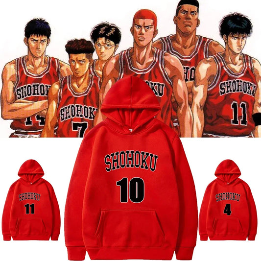 Anime Grand Slam Dunk Neutral Hoodie Fashion Cosplay Hoodie Harajuku Hip Hop Sweatshirt Autumn/Winter Daily Casual Wear