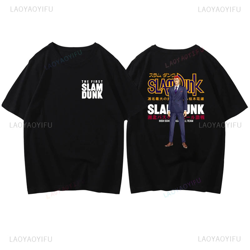 Slam Dunk Basketball Summer Sports Illustrated Short Sleeve T-shirt SlamDunk Sakuragi Hanamichi Printed Man Loose Tide Clothes