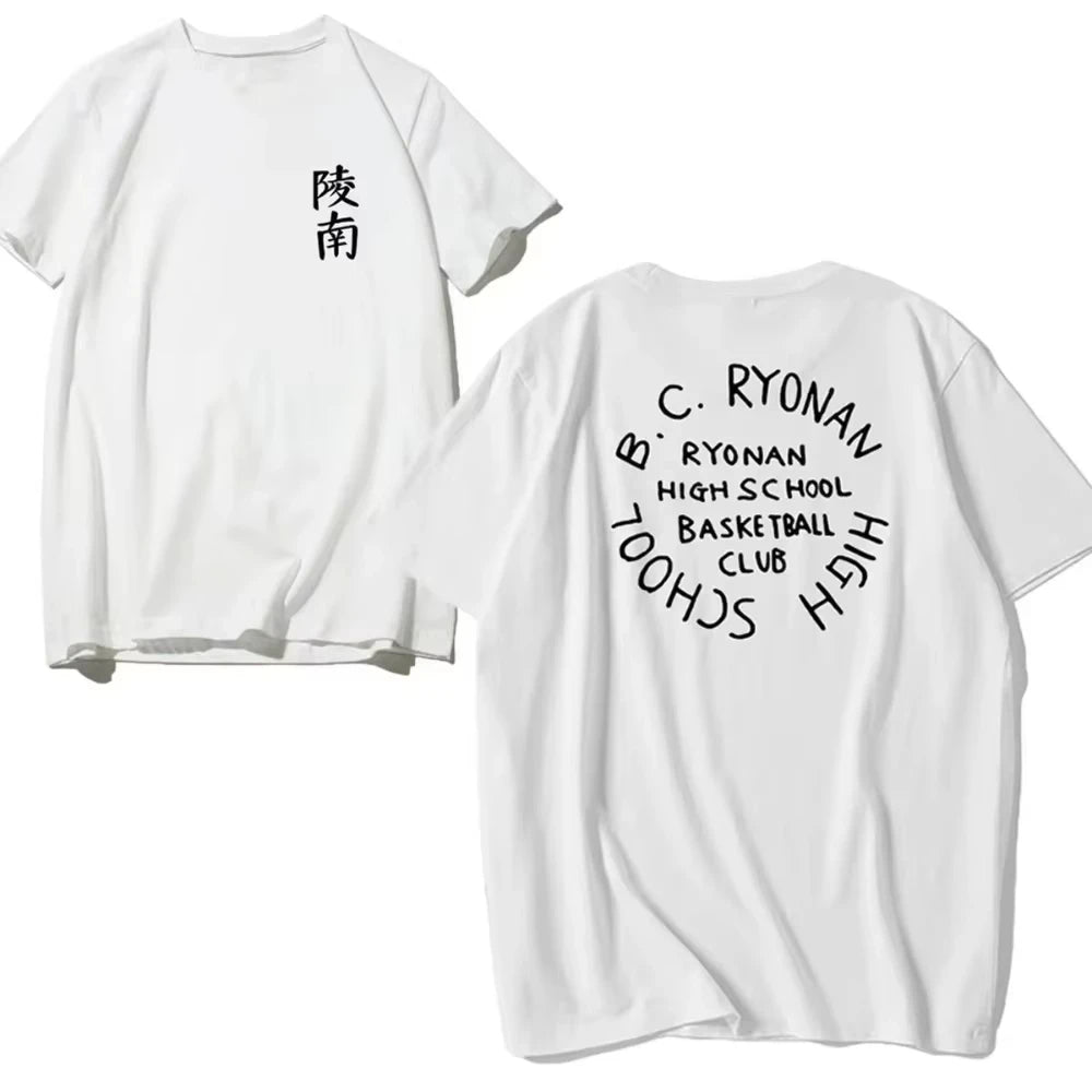 2025 Youth Retro SLAM DUNK Master Slam Dunk Short-sleeved Men Women T-shirt Xiangbei Team Sakuragi Flower Road Same Cotton Shirt