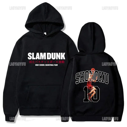Slam Dunk Anime Hoodie Men Sakuragi Hanamichi Kaede Rukawa Hooded Sweatshirs Classic Japanese Manga Autumn and Winter Pullover