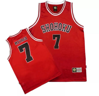 Anime Shohoku School Basketball Team Jersey 1-15 Cosplay Costume Sakuragi Hanamichi Rukawa Jersey Sports Wear Uniform