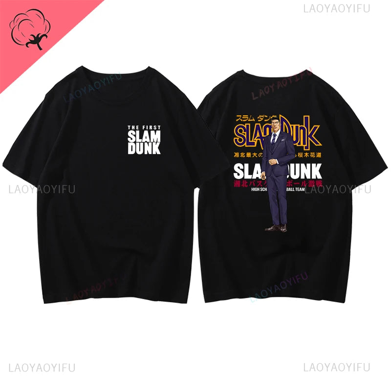 Slam Dunk Basketball Summer Sports Illustrated Short Sleeve T-shirt SlamDunk Sakuragi Hanamichi Printed Man Loose Tide Clothes