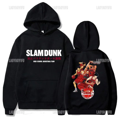 Slam Dunk Anime Hoodie Men Sakuragi Hanamichi Kaede Rukawa Hooded Sweatshirs Classic Japanese Manga Autumn and Winter Pullover