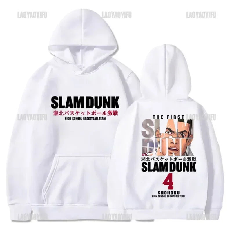 Slam Dunk Anime Hoodie Men Sakuragi Hanamichi Kaede Rukawa Hooded Sweatshirs Classic Japanese Manga Autumn and Winter Pullover