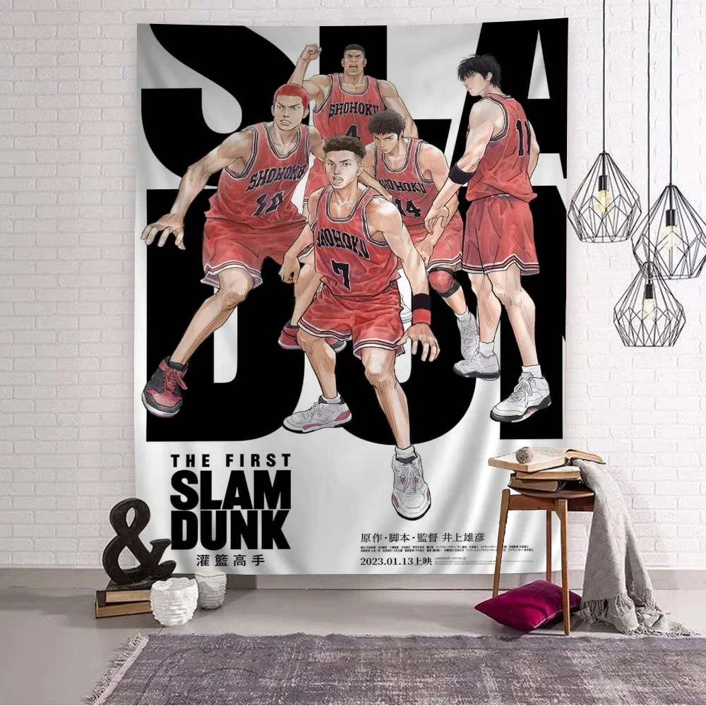 Anime SLAM DUNK Sakuragi Tapestry Art Printing Art Science Fiction Room Home Decor Wall Art Decor