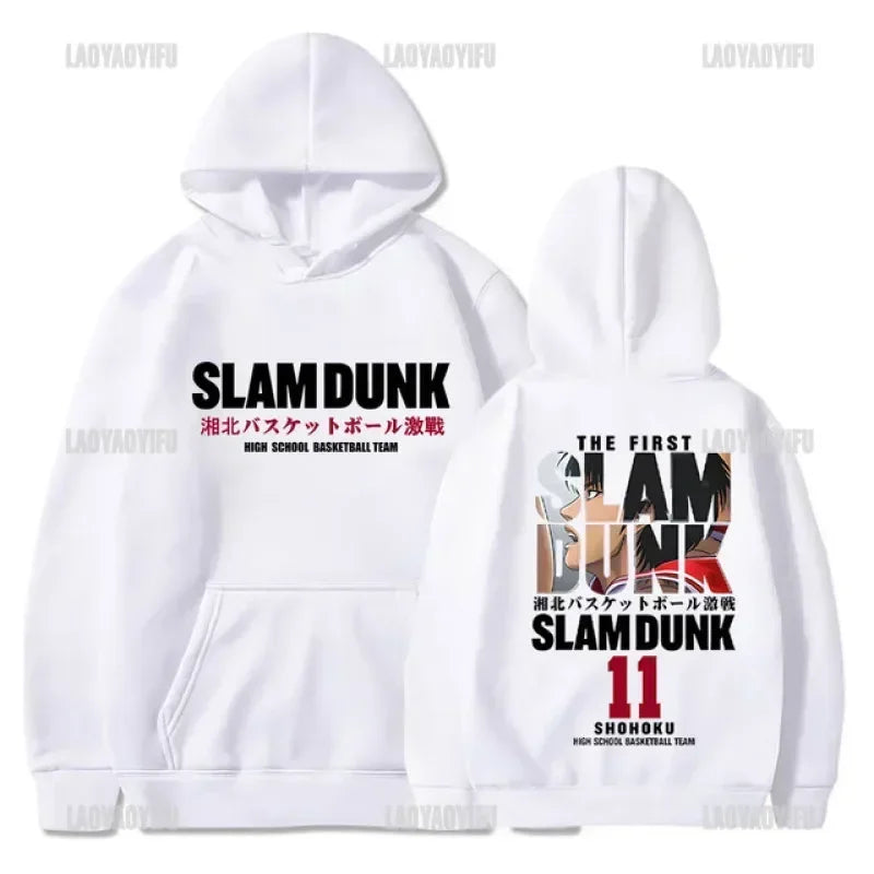 Slam Dunk Anime Hoodie Men Sakuragi Hanamichi Kaede Rukawa Hooded Sweatshirs Classic Japanese Manga Autumn and Winter Pullover