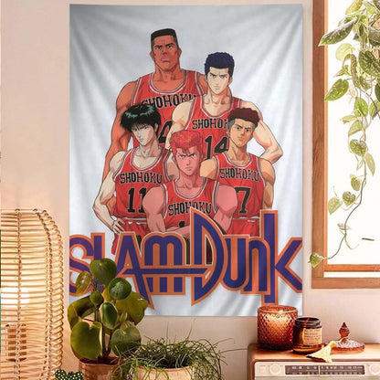 Anime SLAM DUNK Sakuragi DIY Wall Tapestry for Living Room Home Dorm Decor Wall Art Decor