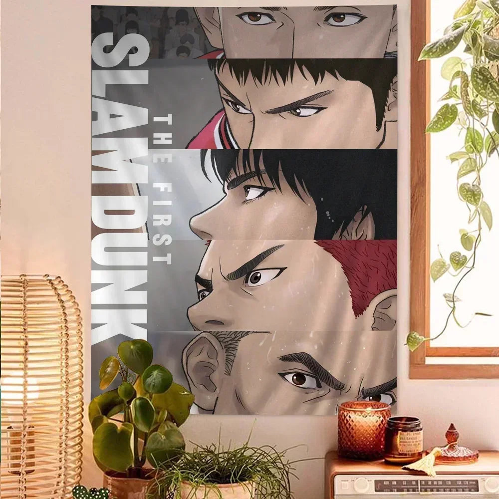 Anime SLAM DUNK Sakuragi DIY Wall Tapestry for Living Room Home Dorm Decor Wall Art Decor