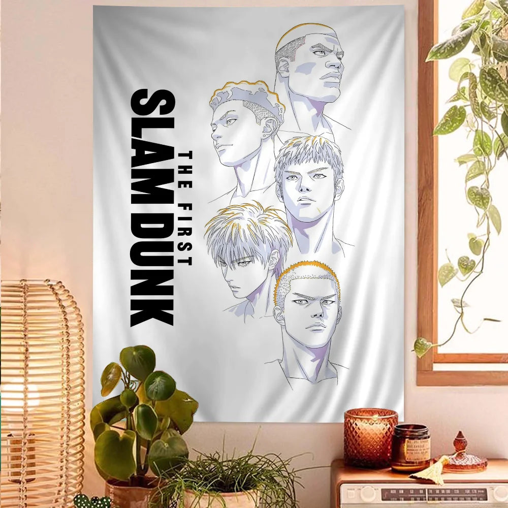 Anime SLAM DUNK Sakuragi DIY Wall Tapestry for Living Room Home Dorm Decor Wall Art Decor