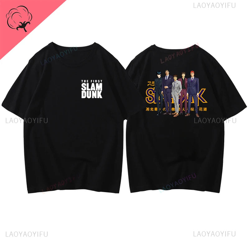 Slam Dunk Basketball Summer Sports Illustrated Short Sleeve T-shirt SlamDunk Sakuragi Hanamichi Printed Man Loose Tide Clothes