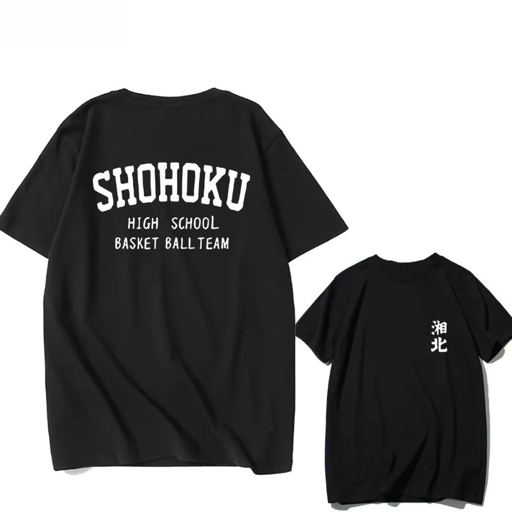 2025 Youth Retro SLAM DUNK Master Slam Dunk Short-sleeved Men Women T-shirt Xiangbei Team Sakuragi Flower Road Same Cotton Shirt