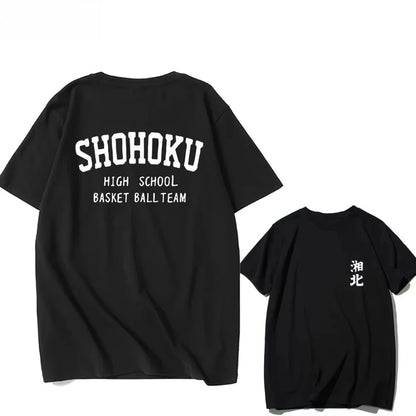 2025 Youth Retro SLAM DUNK Master Slam Dunk Short-sleeved Men Women T-shirt Xiangbei Team Sakuragi Flower Road Same Cotton Shirt