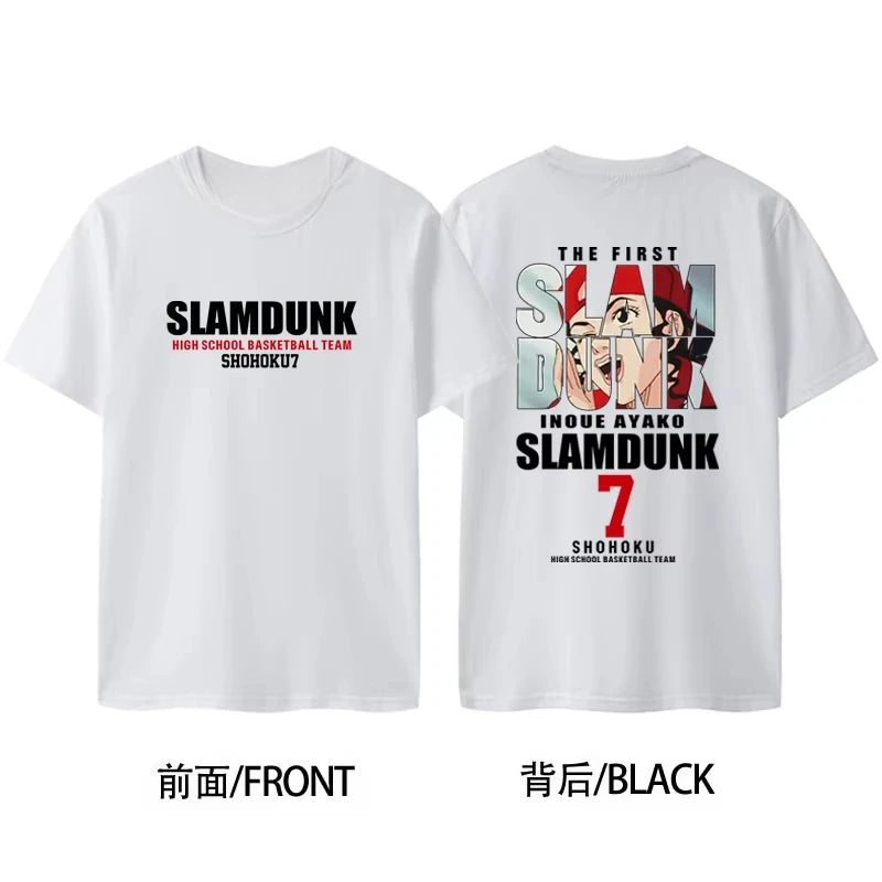 Slam Dunk 2025 Anime Japanese Harajuku Graphic T-Shirt Printed T-Shirt Men's and Women's T Shirt