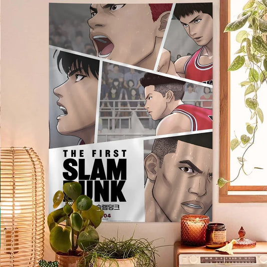Anime SLAM DUNK Sakuragi Tapestry Art Printing Art Science Fiction Room Home Decor Wall Art Decor