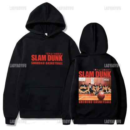 Slam Dunk Anime Hoodie Men Sakuragi Hanamichi Kaede Rukawa Hooded Sweatshirs Classic Japanese Manga Autumn and Winter Pullover
