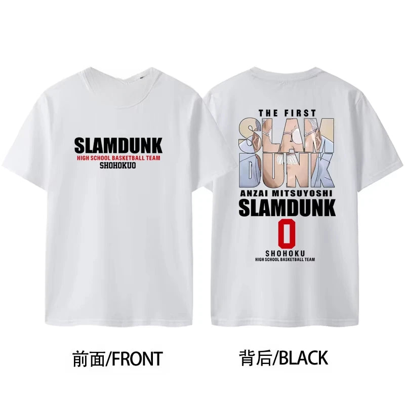 Slam Dunk 2025 Anime Japanese Harajuku Graphic T-Shirt Printed T-Shirt Men's and Women's T Shirt