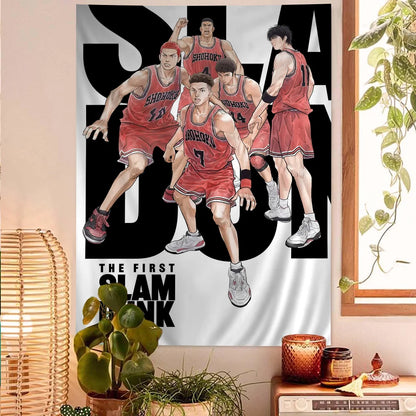 Anime SLAM DUNK Sakuragi DIY Wall Tapestry for Living Room Home Dorm Decor Wall Art Decor