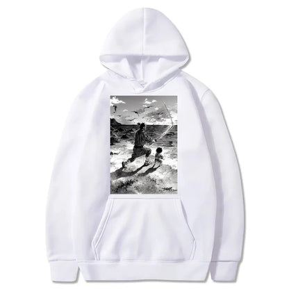 Japan Manga VAGABOND Miyamoto Musashi Print Man Hoodies Acg Fans Streetwear Hipster Otaku Clothing Casual Girl Sweatshirts