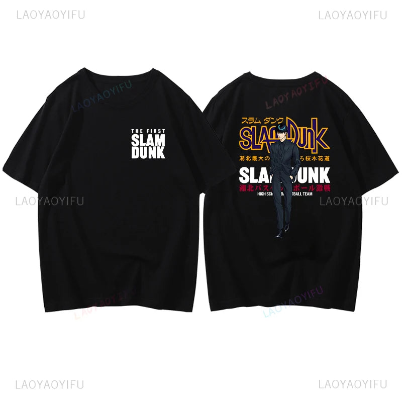 Slam Dunk Basketball Summer Sports Illustrated Short Sleeve T-shirt SlamDunk Sakuragi Hanamichi Printed Man Loose Tide Clothes