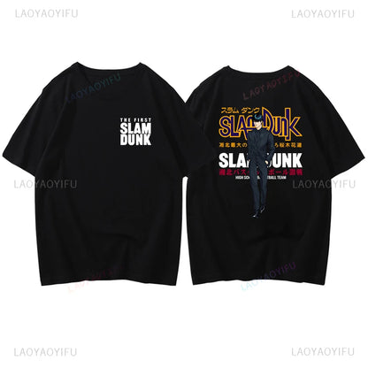 Slam Dunk Basketball Summer Sports Illustrated Short Sleeve T-shirt SlamDunk Sakuragi Hanamichi Printed Man Loose Tide Clothes