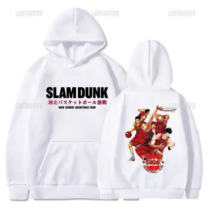 Slam Dunk Anime Hoodie Men Sakuragi Hanamichi Kaede Rukawa Hooded Sweatshirs Classic Japanese Manga Autumn and Winter Pullover