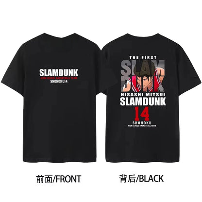 Slam Dunk 2025 Anime Japanese Harajuku Graphic T-Shirt Printed T-Shirt Men's and Women's T Shirt