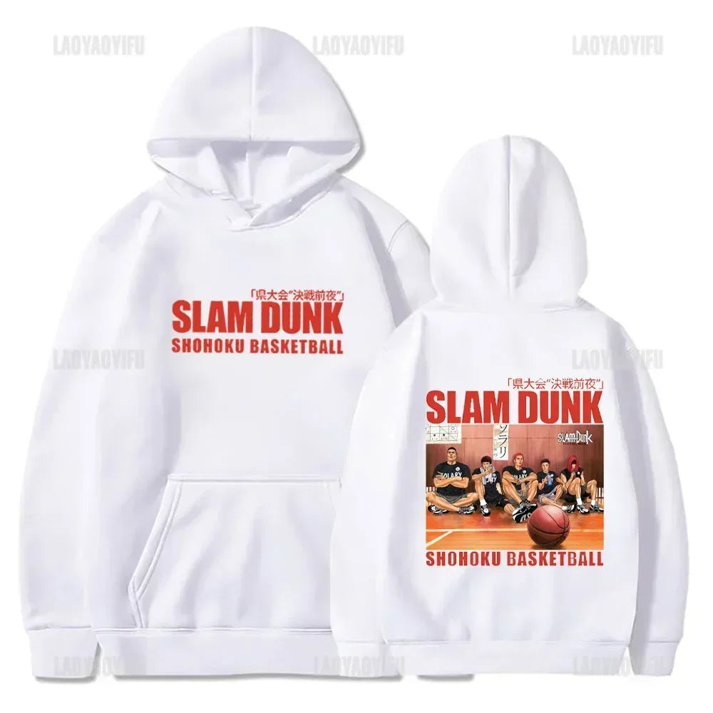 Slam Dunk Anime Hoodie Men Sakuragi Hanamichi Kaede Rukawa Hooded Sweatshirs Classic Japanese Manga Autumn and Winter Pullover