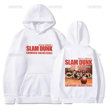 Slam Dunk Anime Hoodie Men Sakuragi Hanamichi Kaede Rukawa Hooded Sweatshirs Classic Japanese Manga Autumn and Winter Pullover